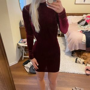Velvet mini dress